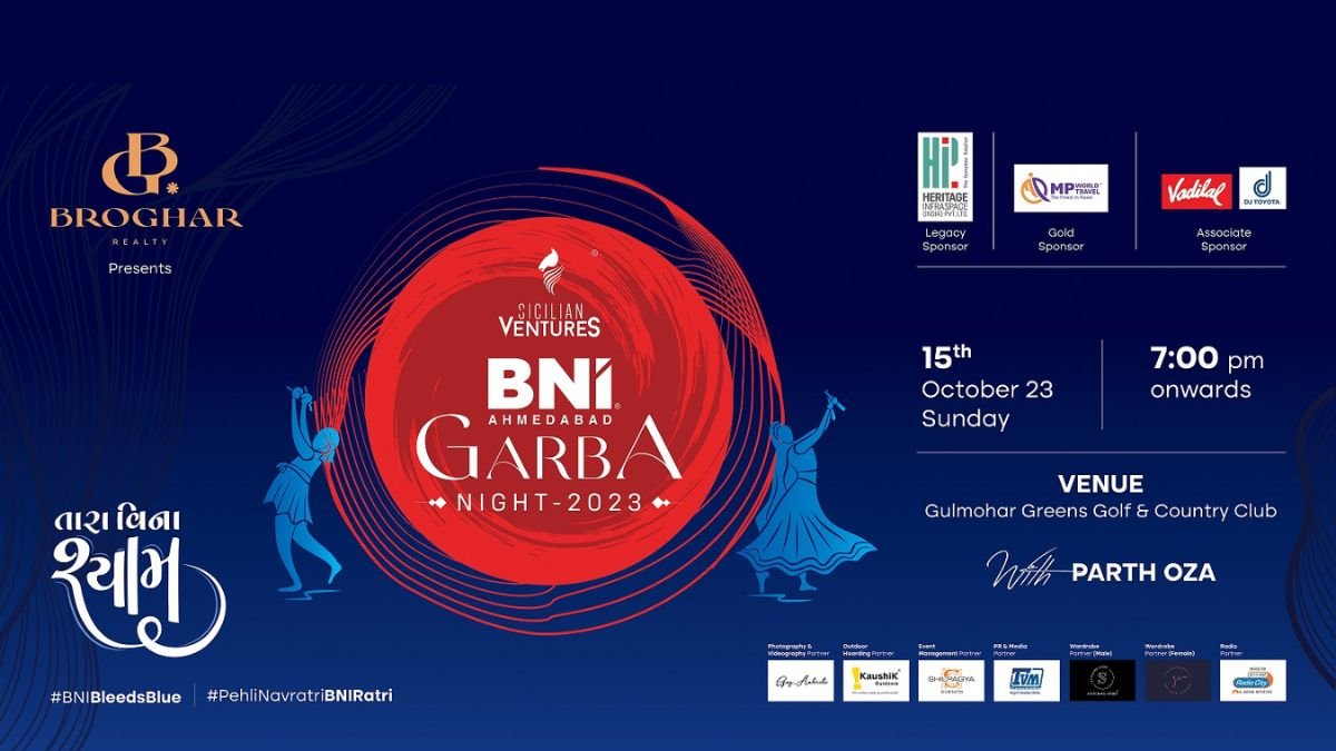 BNI Garba Night to revel in shades of blue