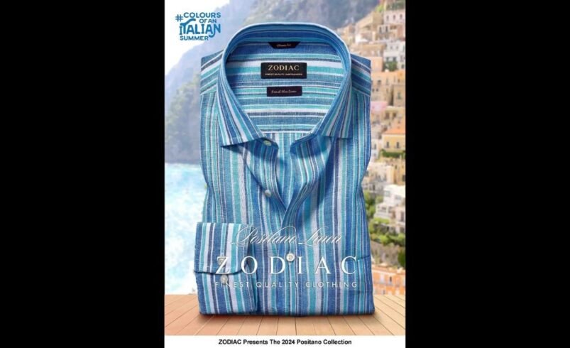 ZODIAC Presents The 2024 Positano Collection Pure Linen Shirts In Colours Inspired By The Italian Riviera