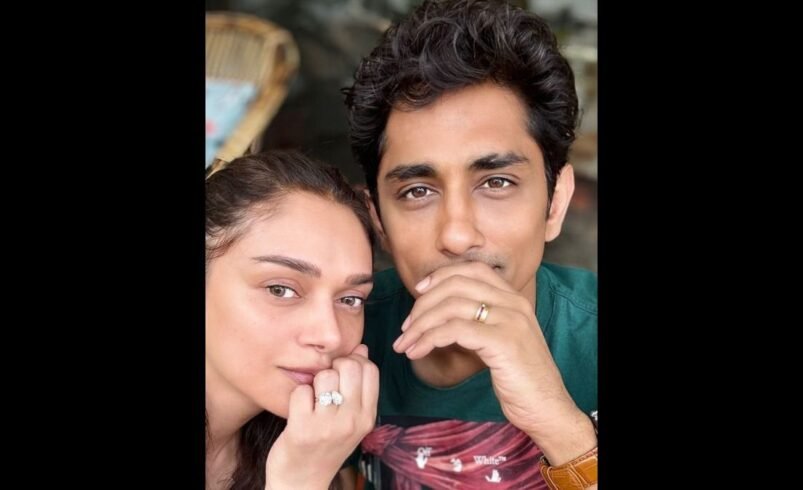Unveiling Romance: Siddharth and Aditi Rao Hydari shine bright in custom-made rings by Andal Jewels for their engagement