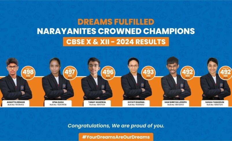 Narayana Fulfils Dreams: Celebrating Outstanding Results in 10th and 12th CBSE Board Exams