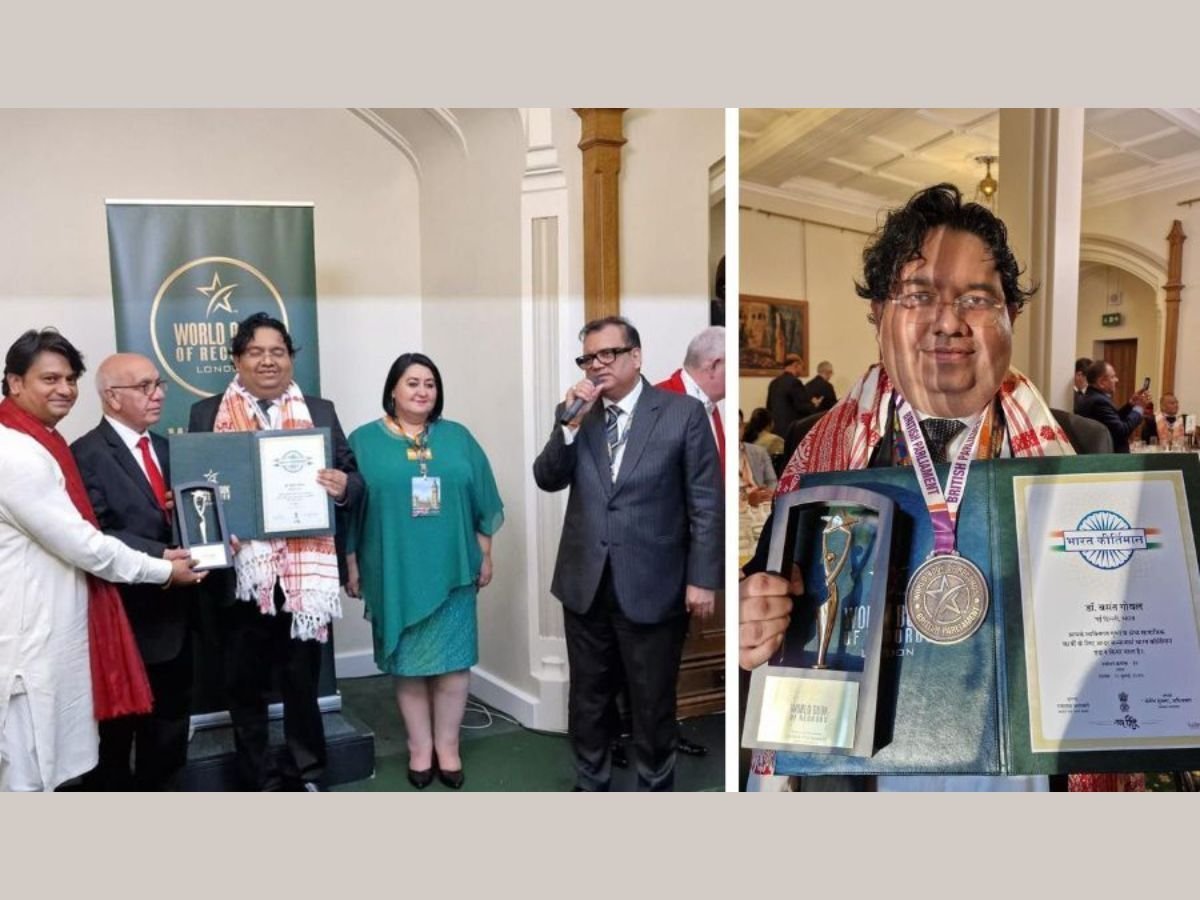 Dr. Basant Goel Receives Bharat Kirtimaan Alankaran at the International Excellence Awards Ceremony in London