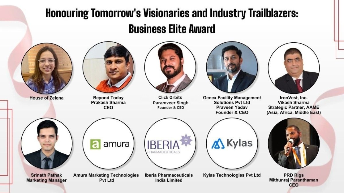 Honouring Tomorrow’s Visionaries and Industry Trailblazers: Business Elite Award