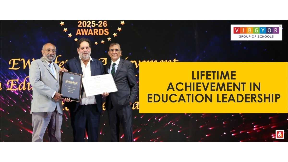 Rustom Kerawalla honoured with Lifetime Achievement Award at EducationWorld India School Rankings Awards 2025-26