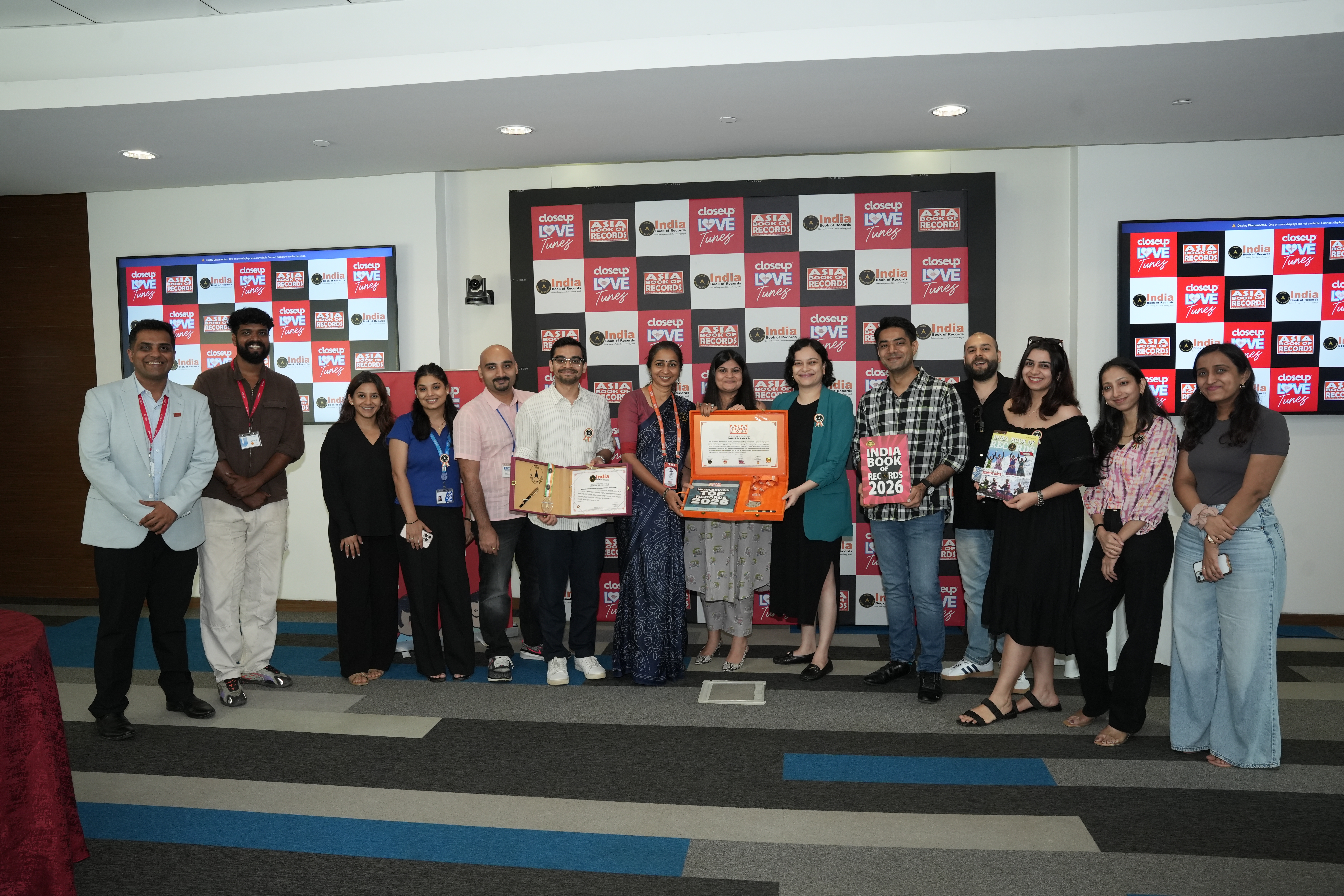 Closeup Love Tunes recognised by Asia Book of Records and India Book of Records